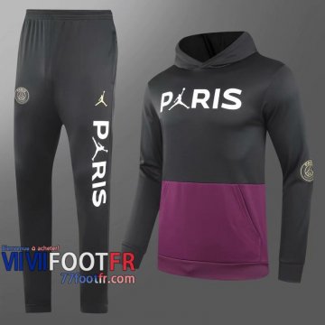 77footfr Sweatshirt Foot PSG noir/violet 2020 2021 S09