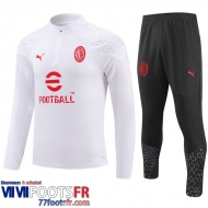 Survetement de Foot AC Milan Blanc Homme 2023 2024 A106