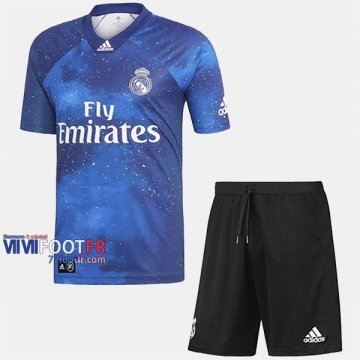 Ensemble Maillot Real Madrid Enfant Ea Edition Limitee 2019-2020 Personnalisé :77Footfr