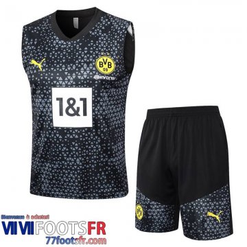 Survetement Sans manches Dortmund noir Homme 2023 2024 A129