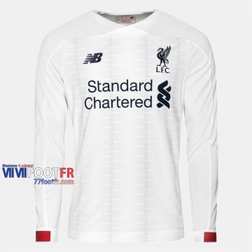 Nouveau Flocage Maillot Foot Liverpool FC Manche Longue Homme Exterieur 2019-2020 Personnalisé :77Footfr