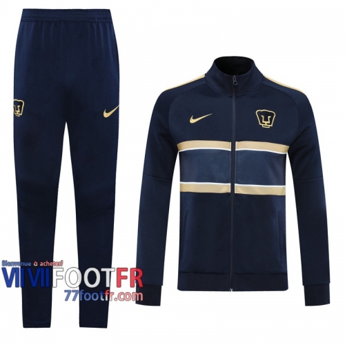 77footfr Veste Foot Pumas UNAM Bleu foncE - Version du joueur 2020 2021 J28