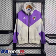 Coupe Vent Sao Paulo violet blanc Homme 2023 2024 WK518