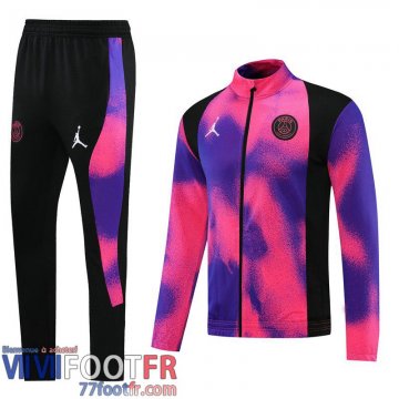 Veste Foot PSG Rose bleu Uomo 2021 2022 JK67