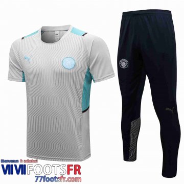 T-Shirt Manchester City gris Homme 21 22 PL191