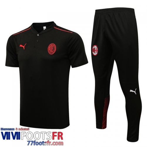 Polo foot AC Milan le noir Homme 2021 2022 PL255