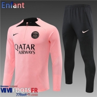 Survetement de Foot PSG Paris rose Enfant 2022 2023 TK357