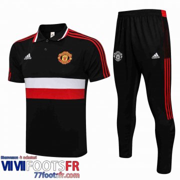 Polo foot Manchester United le noir Homme 21 22 PL199