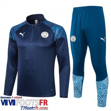 Survetement de Foot Manchester City bleu marine Homme 2023 2024 A97