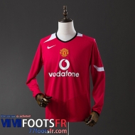 Retro Maillot De Foot Manchester United Domicile Homme Manche Longue 04 06 FG960