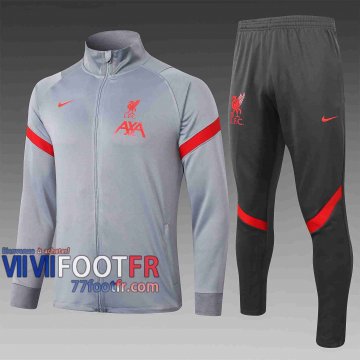 77footfr Liverpool Veste foot Gris clair 20-21 A388