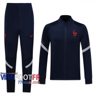 77footfr Veste Foot France noir - Entrainement 2020 2021 J19