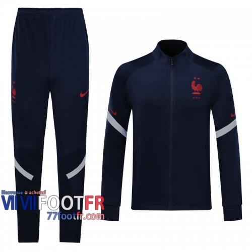 77footfr Veste Foot France noir - Entrainement 2020 2021 J19