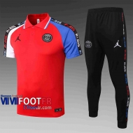 Polo de foot Airman 2020 2021 rouge Manchon bicolore C501#