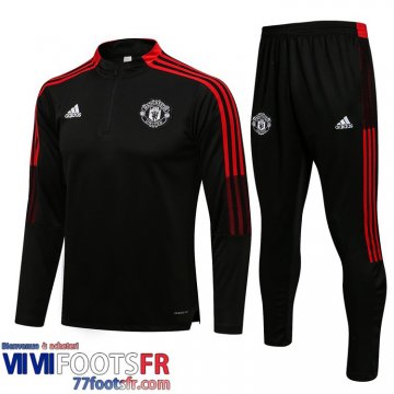 Survetement de Foot Manchester United le noir Homme 2021 2022 TG133