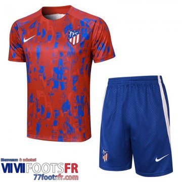 Survetement T Shirt Atletico Madrid rouge Homme 2023 2024 A132