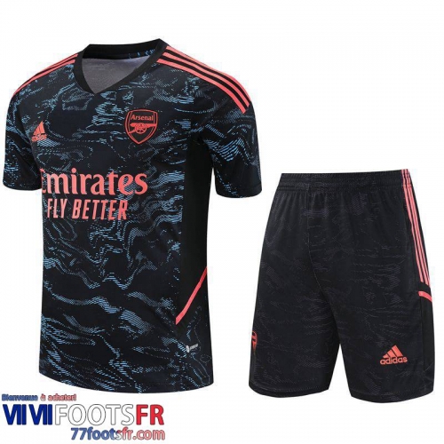 Survetement T Shirt Arsenal bleu noir Homme 2023 2024 TG786