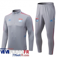 Survetement de Foot Lyon gris Homme 22 23 TG382