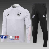 Survetement Foot Allemagne 2020 2021 Gris clair Grande taille