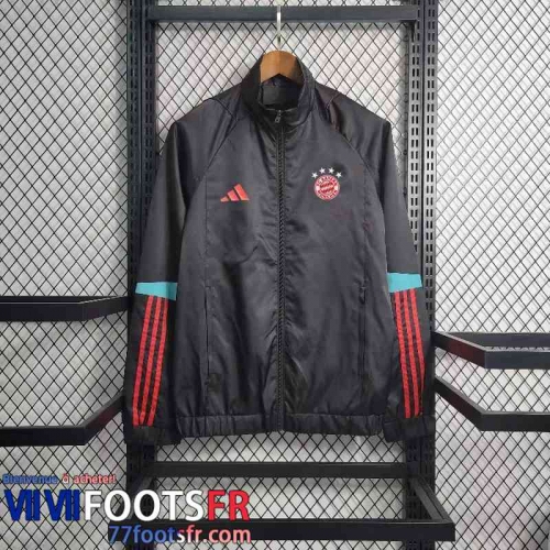 Coupe Vent Bayern Munich noir Homme 2023 2024 WK544