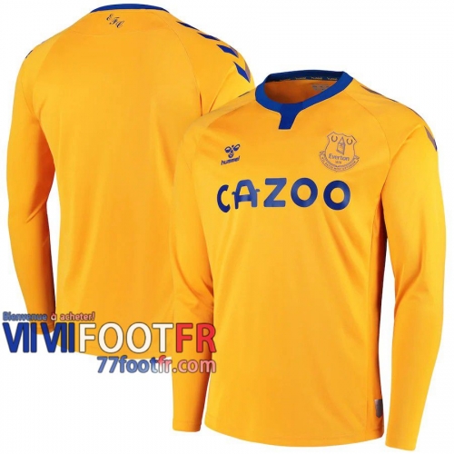 77footfr Everton Maillot de foot Exterieur Manches longues 20-21