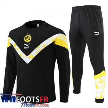 Survetement de Foot Dortmund noir Homme 2022 2023 TG282