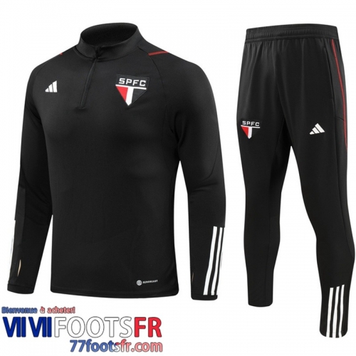 Survetement de Foot Sao Paulo noir Homme 2023 2024 TG992