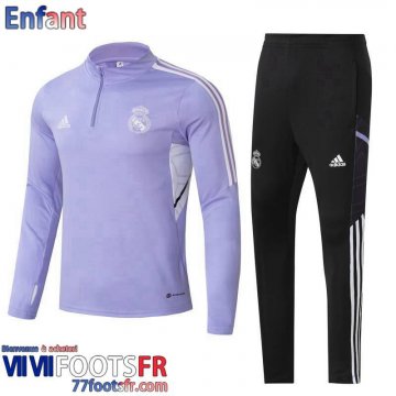 KIT: Survetement de Foot Real Madrid lavande Enfant 2022 2023 TK540