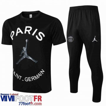 Survetement Foot T-shirt PSG noir 2021 2022 PL10