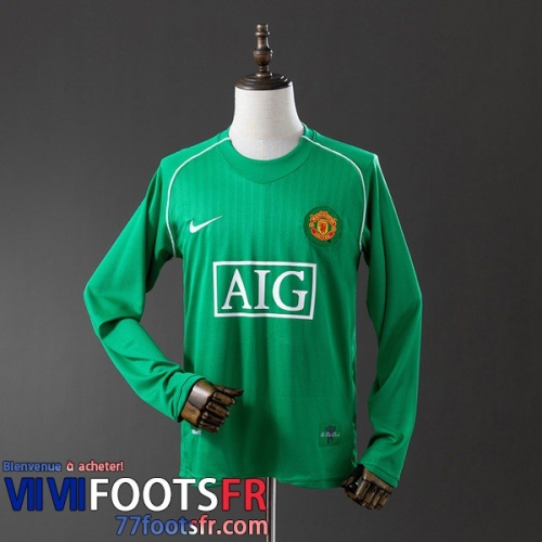 Retro Maillot De Foot Manchester United Gardiens De But Homme Manche Longue 07 08 FG1148 Retro Maillot De Foot Manchester United Gardiens De But Homme Manche Longue 07 08 FG1148