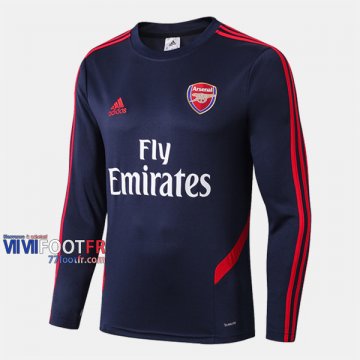 Les Nouveaux Coton Sweatshirt Foot Arsenal FC Col Rond Bleu Fonce 2019-2020