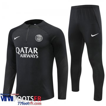 Survetement de Foot PSG Paris noir Homme 2022 2023 TG424