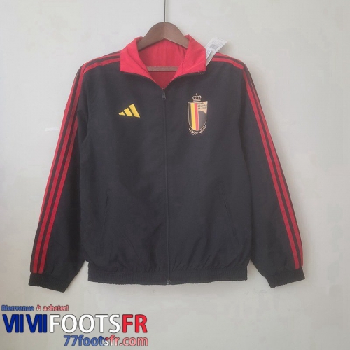 Coupe Vent - Sweat a Capuche Belgique noir Homme 2022 2023 WK245