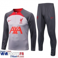 Survetement de Foot Liverpool gris Homme 2022 2023 TG516