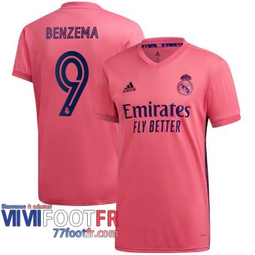 Maillot de foot Real Madrid Karim Benzema #9 Exterieur 2020 2021