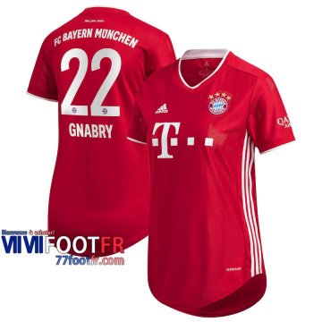 Maillot de foot Bayern Munich Serge Gnabry #22 Domicile Femme 2020 2021