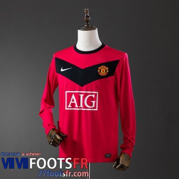Retro Maillot De Foot Manchester United Domicile Homme Manche Longue 2010 FG853