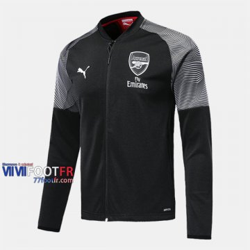 Magasins Veste Foot Arsenal Noir 2019/2020 Nouveau Promo