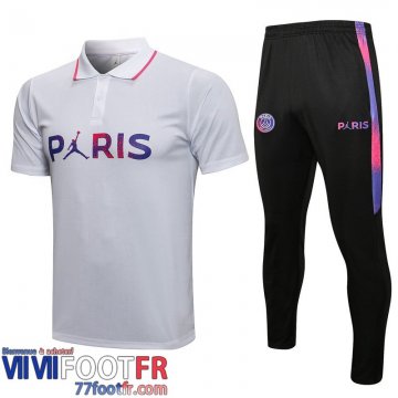 Polo foot PSG Paris blanc 2021 2022 PL54