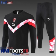 Survetement de Foot AC Milan noir Enfant 22 23 TK324