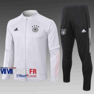 Veste de foot Allemagne 2020 2021 Gris clair A319#