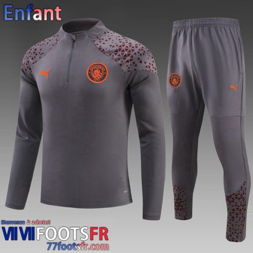 Survetement de Foot Manchester City gris foncé Enfant 2023 2024 C60