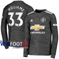 77footfr Manchester United Maillot de foot Williams 33 Exterieur Manches longues 20-21