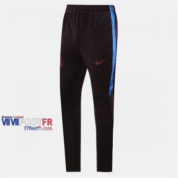 Promo: Nouveau Pantalon Entrainement Foot Barcelone Retro Rouge Bleu 2019/2020