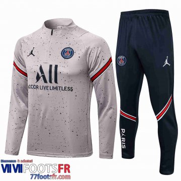 Survetement Foot PSG Homme gris 2021 2022 TG73