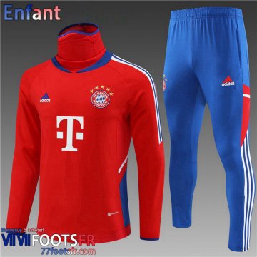 Survetement de Foot Bayern Munich bleu Enfant 2022 2023 TK566