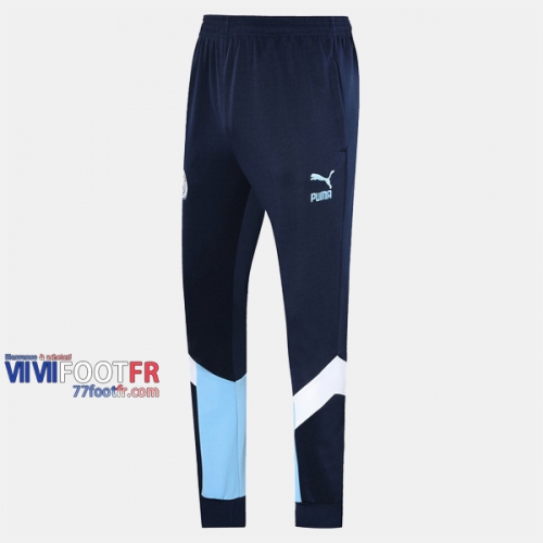 Promo: Nouveaux Pantalon Entrainement Foot Manchester City Polyester Bleu Saphir 2019/2020