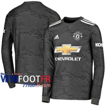 77footfr Manchester United Maillot de foot Exterieur Manches longues 20-21