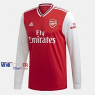 Nouveau Flocage Maillot Foot Arsenal Manche Longue Homme Domicile 2019-2020 Personnalise :77Footfr