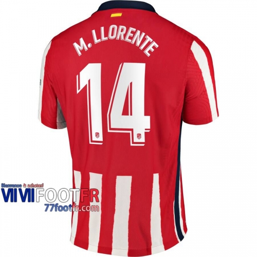 Maillot de foot Atletico Madrid M. Llorente #14 Domicile Femme 2020 2021